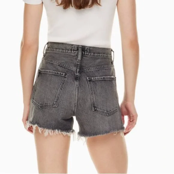 Agolde Black Jean Shorts - Picture 3 of 13